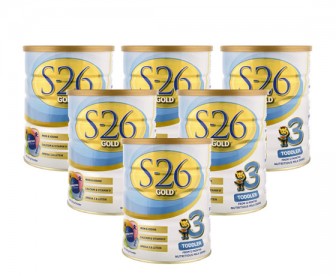 【新西兰直邮包邮】Wyeth 惠氏 S26金装奶粉3段 900克x6罐/箱（1岁以上适用）【奶粉订单收件人身份证必需上传】